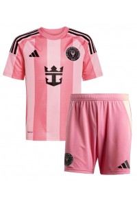 Fotbalové Dres Inter Miami Dětské Domácí Oblečení 2025-26 Krátký Rukáv (+ trenýrky)